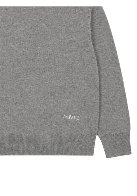 Maglia bambino grigia in misto lana Manuel Ritz | 4434GRIGIO